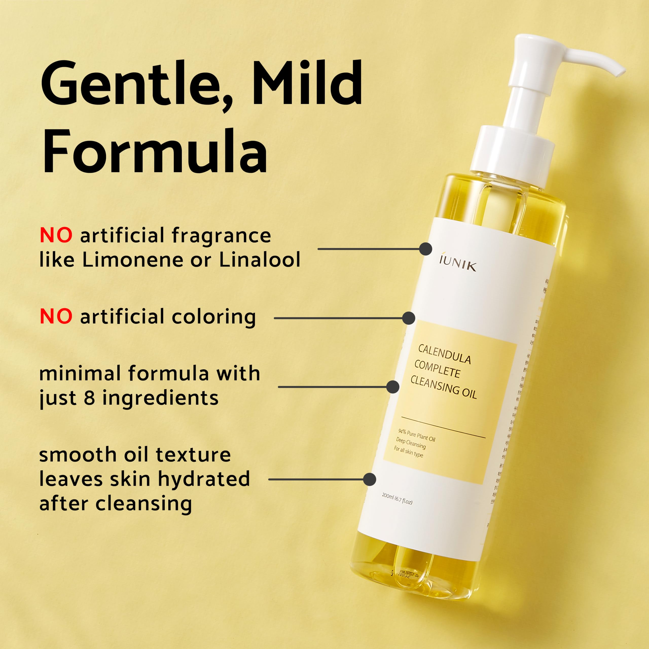 Iunik Calendula Complete Cleansing Oil 200Ml